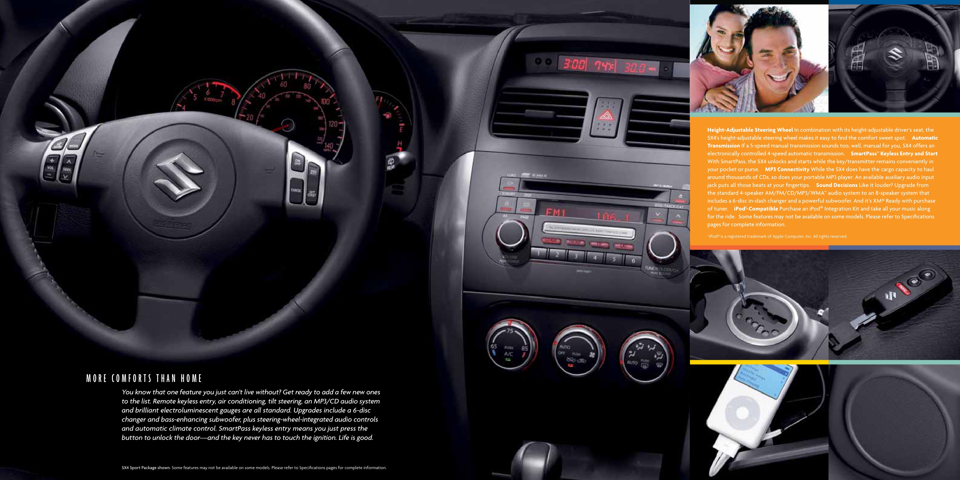 2007 Suzuki SX4 Brochure Page 5